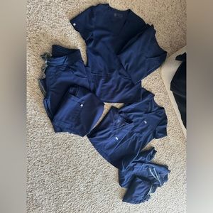 Navy blue FIGS scrubs